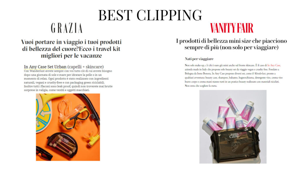 Rassegna stampa In Any Case a cura di FeNomenal Communication