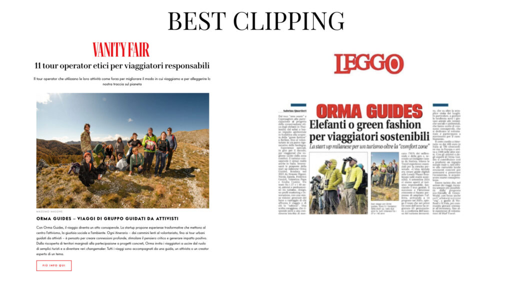 Rassegna stampa ORMA Guides a cura di FeNomenal Communication
